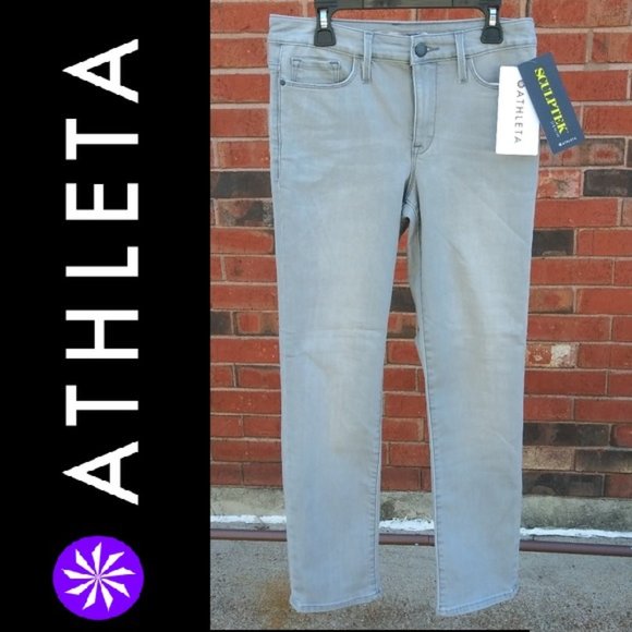 Athleta Denim - Athleta Sculptek Skinny Crop Jeans Granite Wash